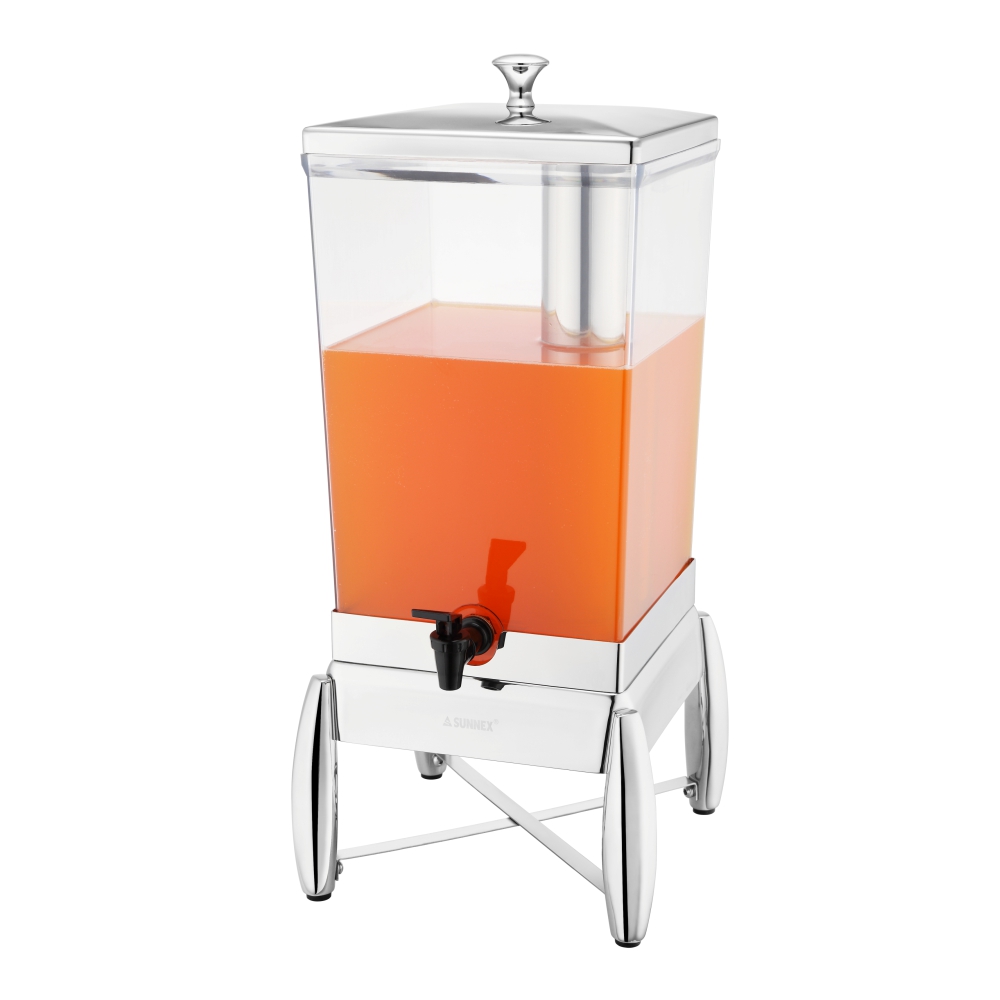 Stainless Steel Base Beverage Dispenser with PC Container (Verona Series) - 11.4L