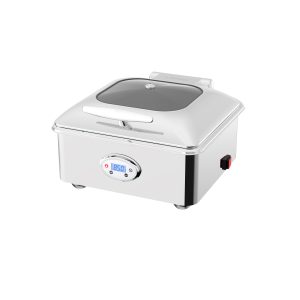 Stainless Steel Electric Chafer with Digital Temperature Display (Venice Series) - 2/3 Size 5.5L