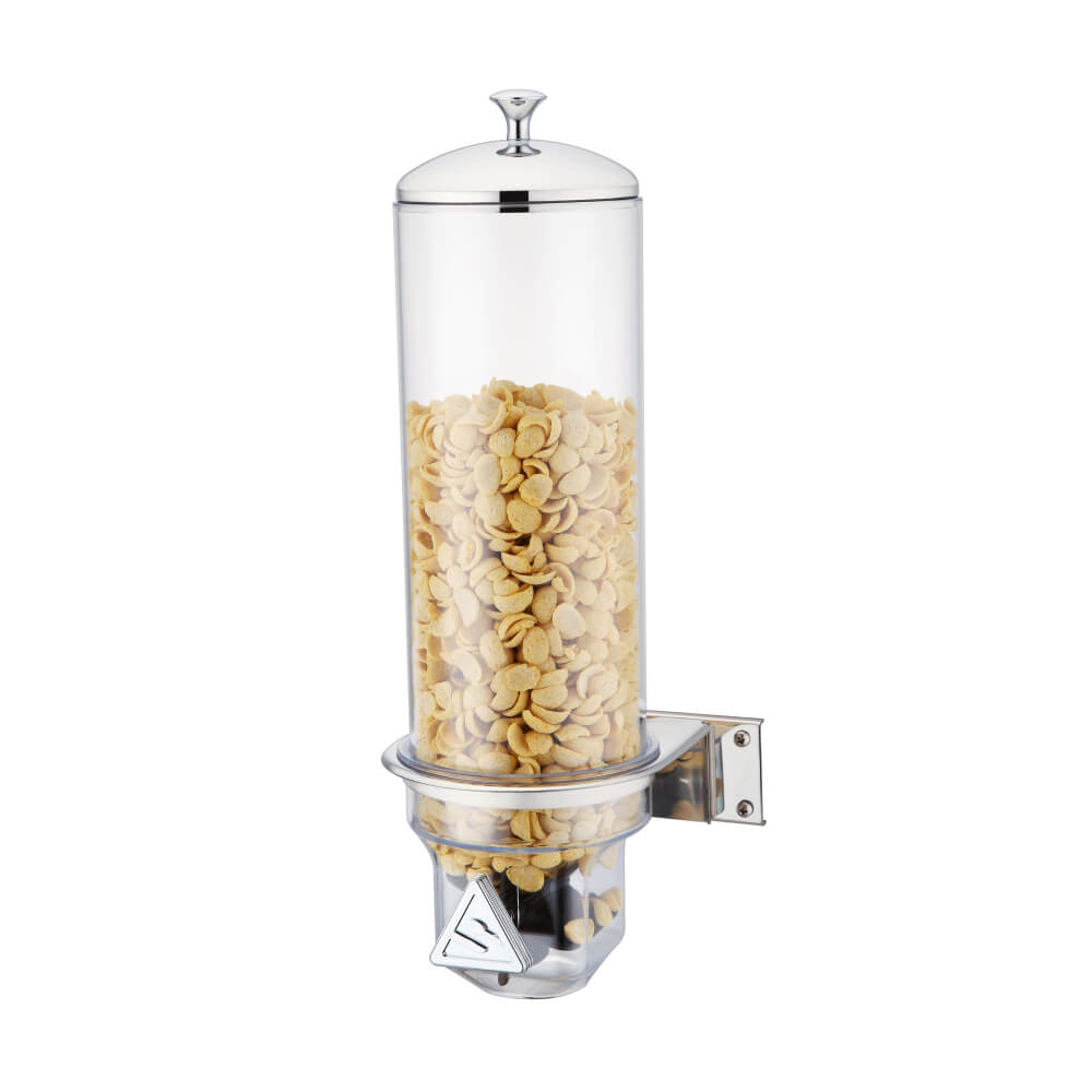 Wall-Mounted Single Cereal Dispenser with PC Container - 4.0L