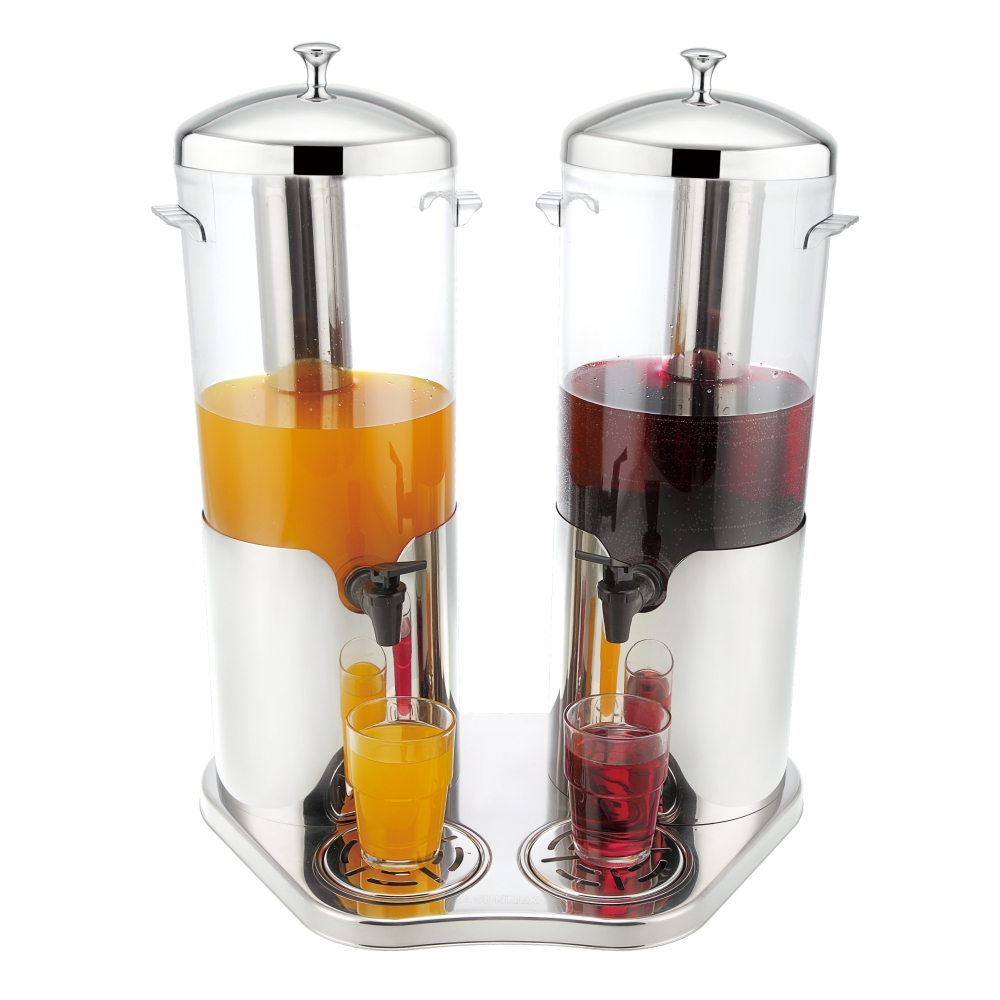 Stainless Steel Mini Beverage Dispenser (Marbella Series) - 5.0L x 2