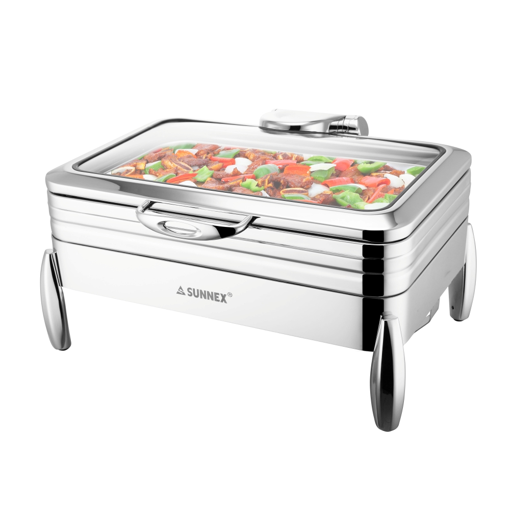 Stainless Steel Chafer with Stand (Sicily Series) - Full Size 8.5L