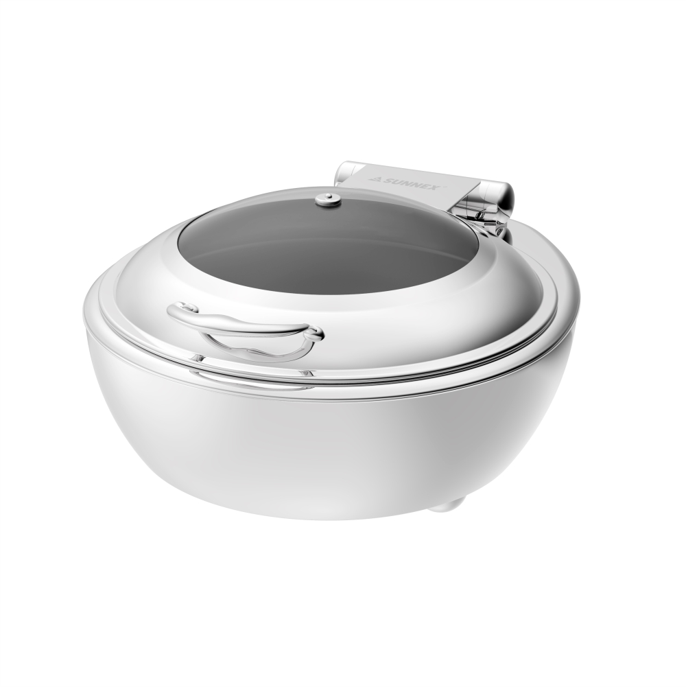 Stainless Steel Chafer with Frame (Genoa Series) - Round 6.8L